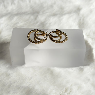 Triple Hoop Earrings