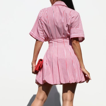 Cindy Stripe Bubble Dress