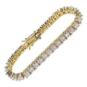 Gold Plated CZ Stone Tennis Bracelet 2