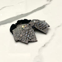 Handmade Rhinestone Bow Scrunchy 3