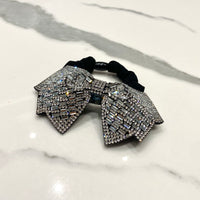 Handmade Rhinestone Bow Scrunchy 4