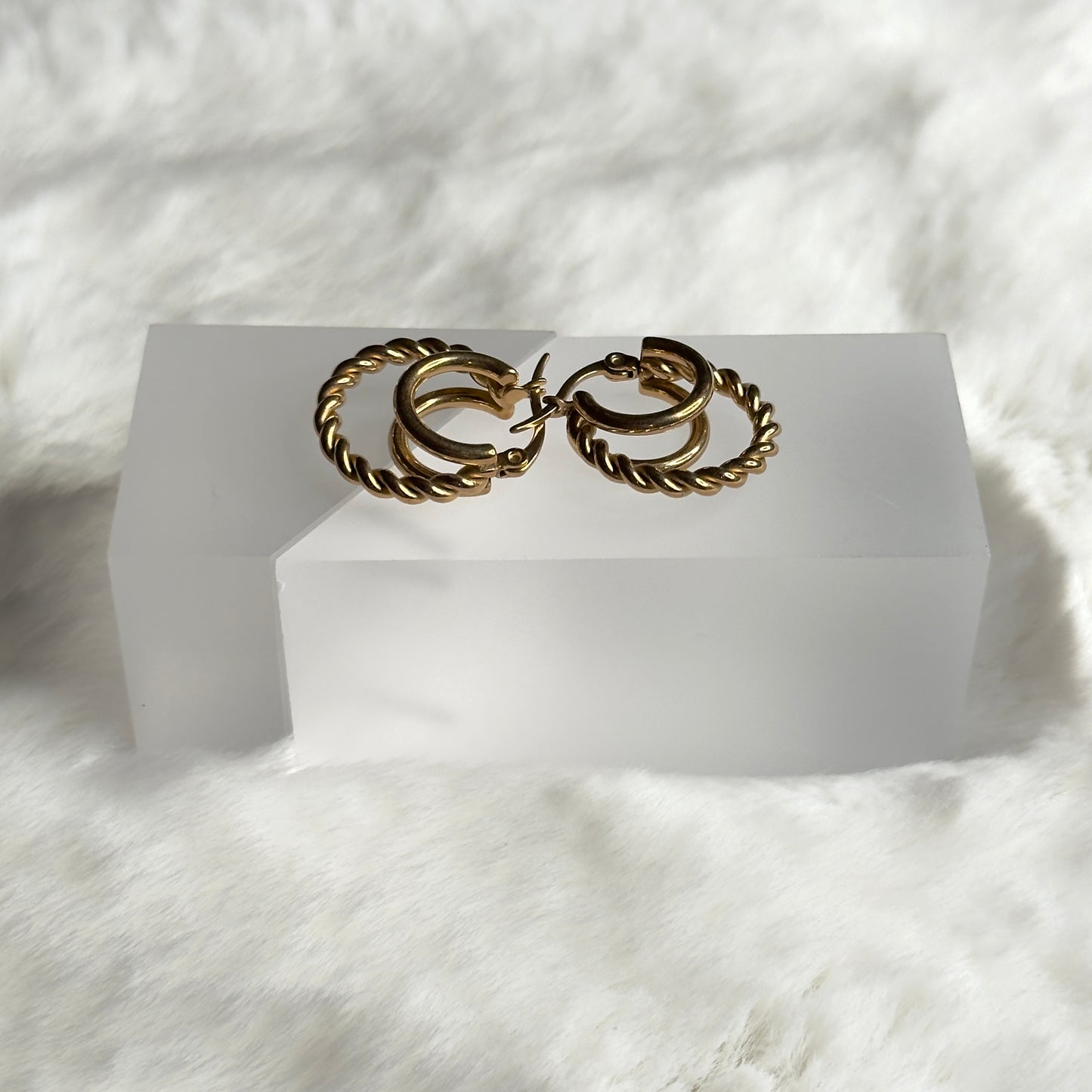 Triple Hoop Earrings