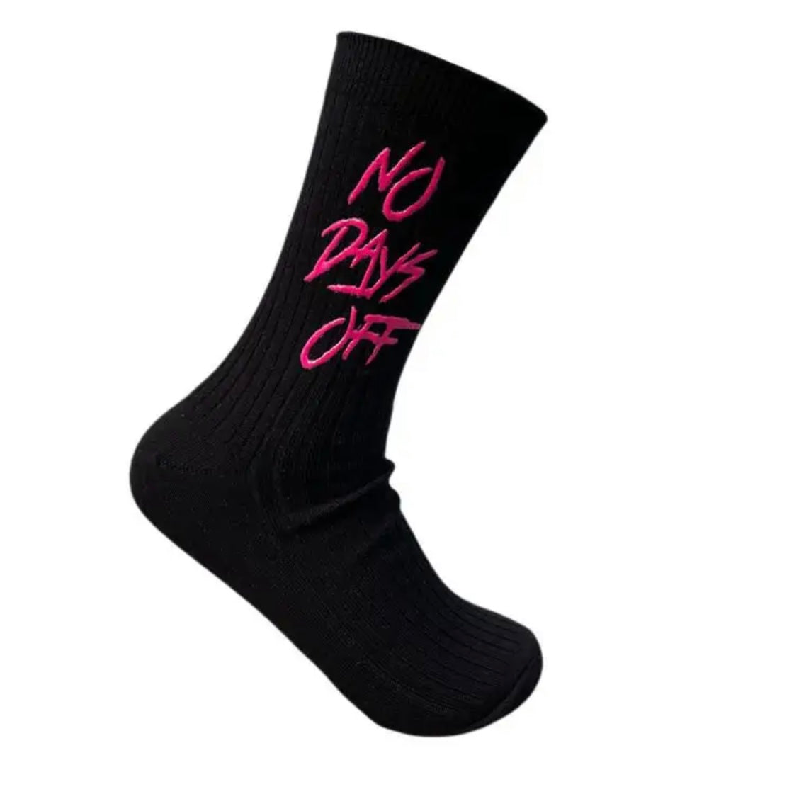 ‘No Days Off” Socks (Black)