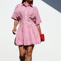 Cindy Stripe Bubble Dress