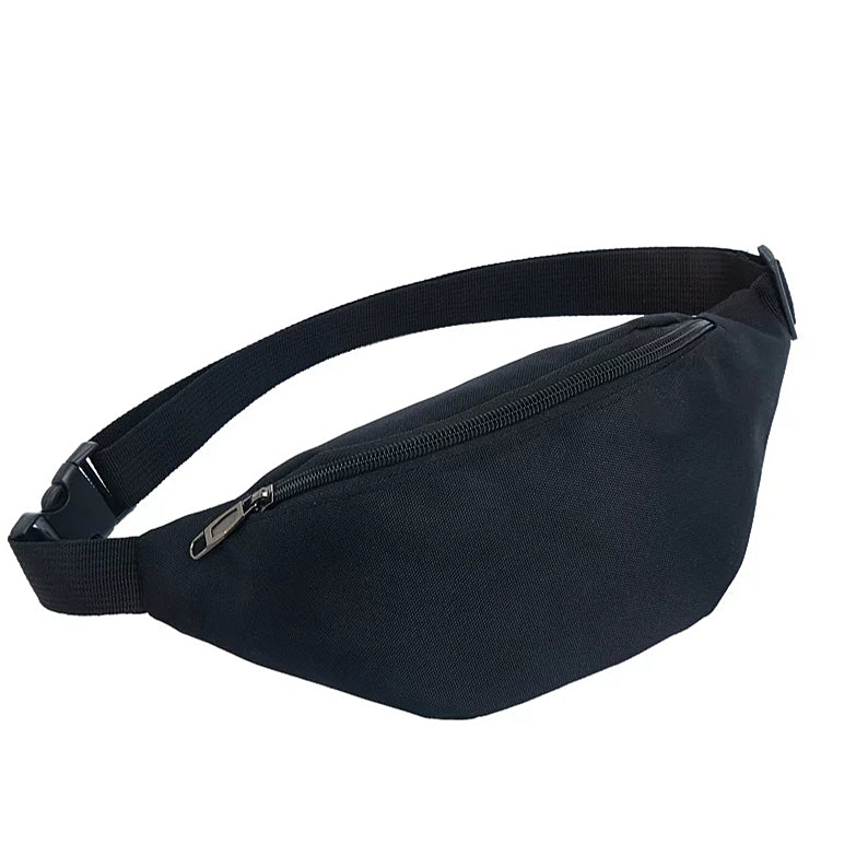 Black Buckle Fanny Pack 