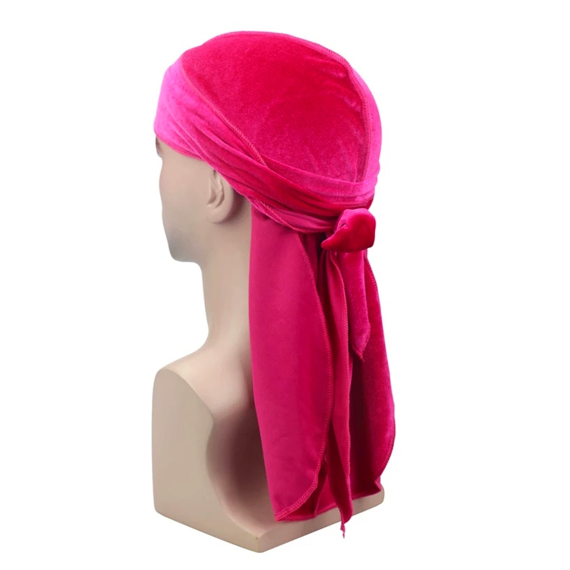 Hot Pink Fuchsia Velour Durag