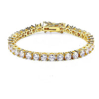 Gold Plated CZ Stone Tennis Bracelet 