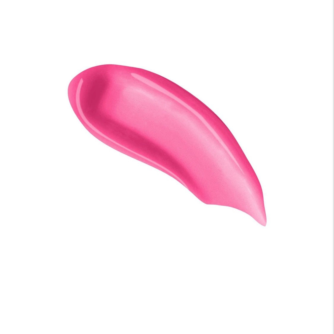 L.A Colors High Shine Shea Butter Lipgloss in the shade, Hyper. Light-medium pink shade.