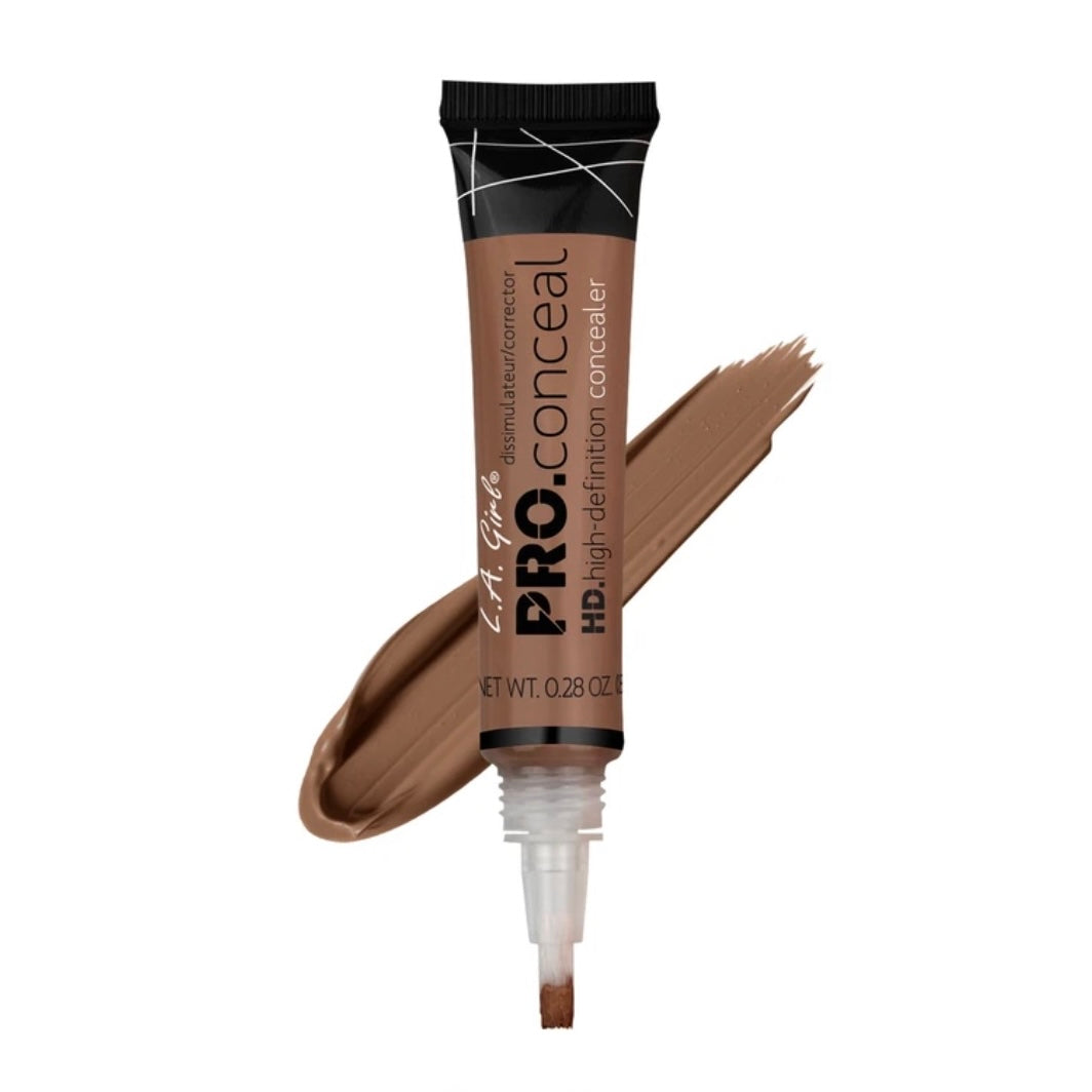 L.A Girl Pro. Conceal. HD high-definition conceal in the shade, Dark Cocoa. Deep brown shade.