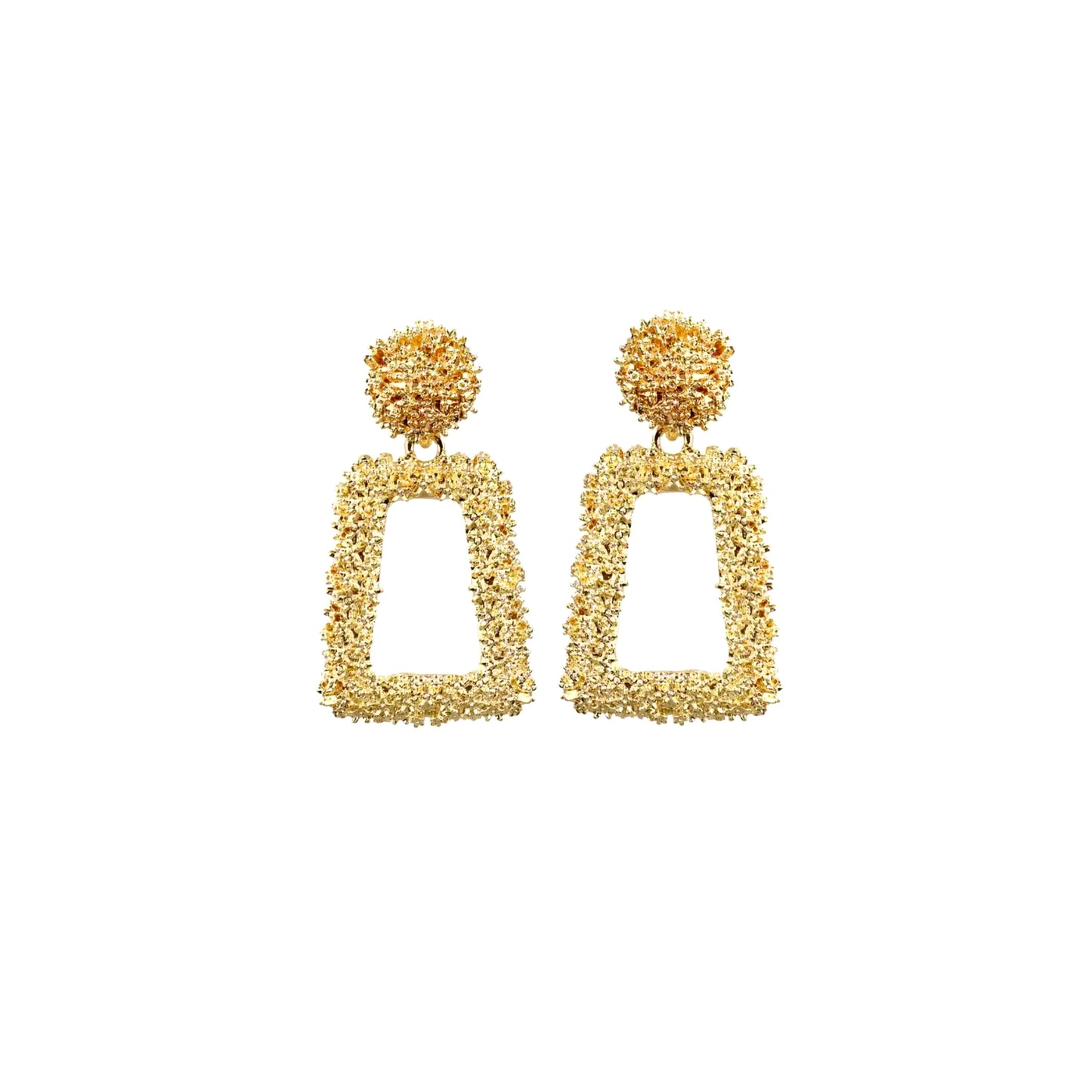 Mini Gold Eccentric Bell Shaped Earrings