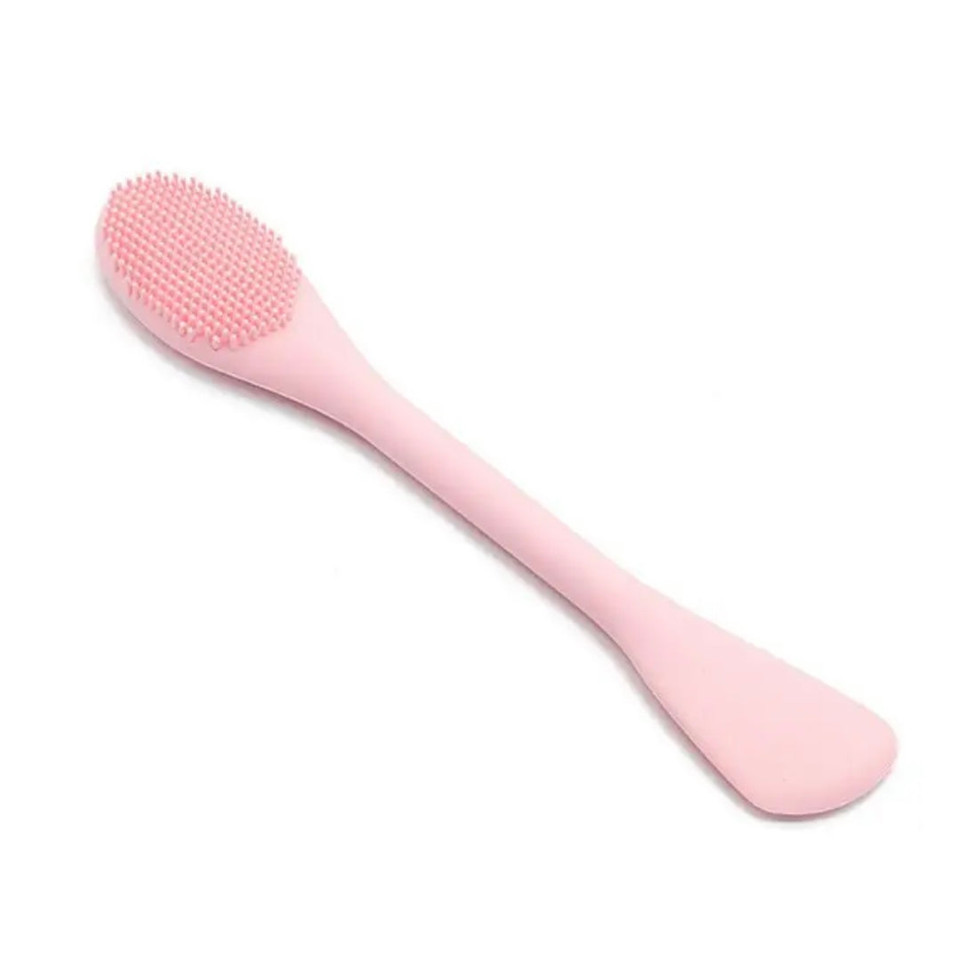 Pink Double Ended Silicone Facial Brush & Exfoliator